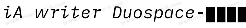 iA writer Duospace字体转换